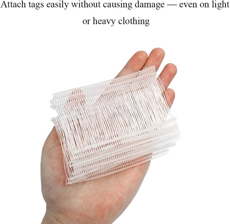 Ckyleole 2 Inch/50mm Standard Tagging Gun Fasteners for Clothing 5000P Tag Gun Refill Clothing Tag Barbs Attachments Label Price Tagging Barbs Clear Plastic not jam for Most Standard Garment Fabric Price Tags - Image 4